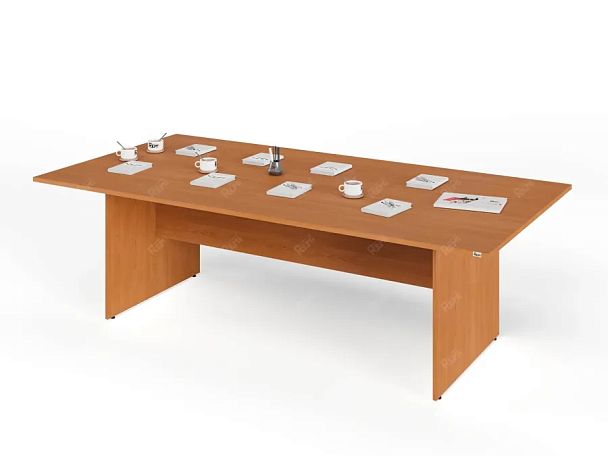 UNITY PОКС-12/24 ВИШНЯ Конференц стол прямоугольный Универсальный 2400х1200х750 - Вид 2