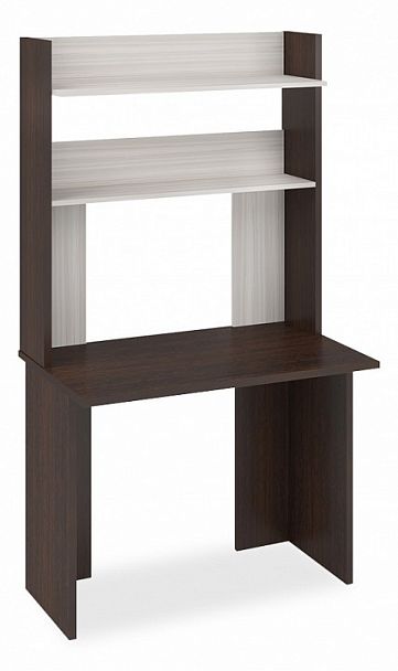 Стол компьютерный Домино Lite СКЛ-Прям100(без тумбы)+НКЛХ-100 Венге/Карамель - Вид 1