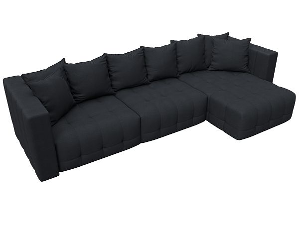 Диван угловой Лига-052 НПБ Лонг угол универсальный Замша серый - Вид 6