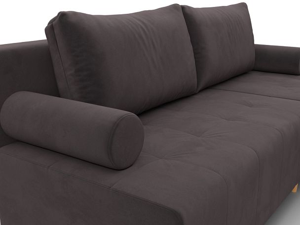 Диван угловой Лига-102 угол универсальный Велюр коричневый - Вид 4