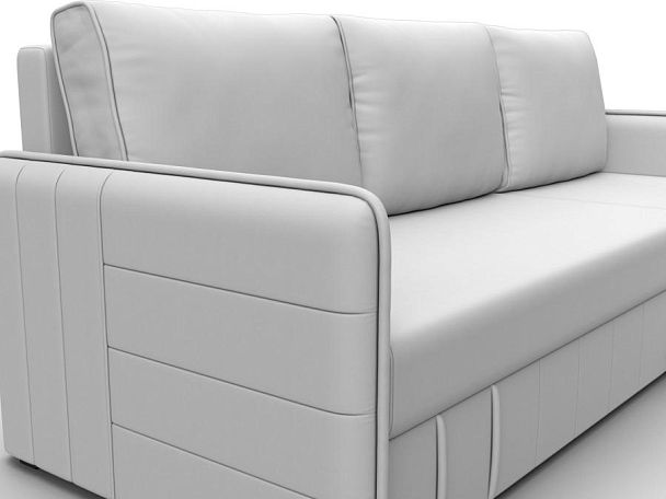 Диван угловой Слим угол универсальный Экокожа белый - Вид 4
