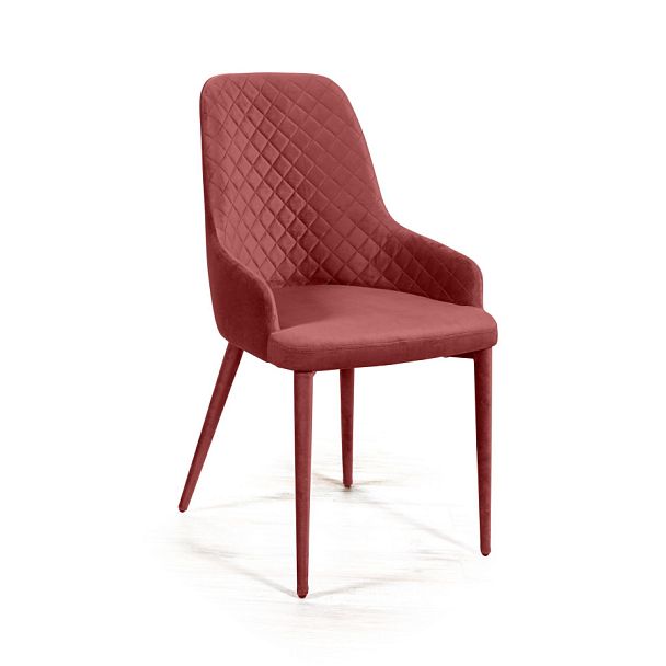 Стул Douglas ромб, бархат пудровый 15 - Вид 1