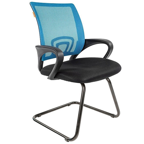 Кресло CHAIRMAN 696V, ткань TW/сетчатый акрил, голубой - Вид 1