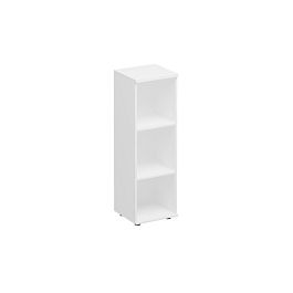 Стеллаж средний узкий Комфорт К.425 белый премиум - Фото предпросмотра