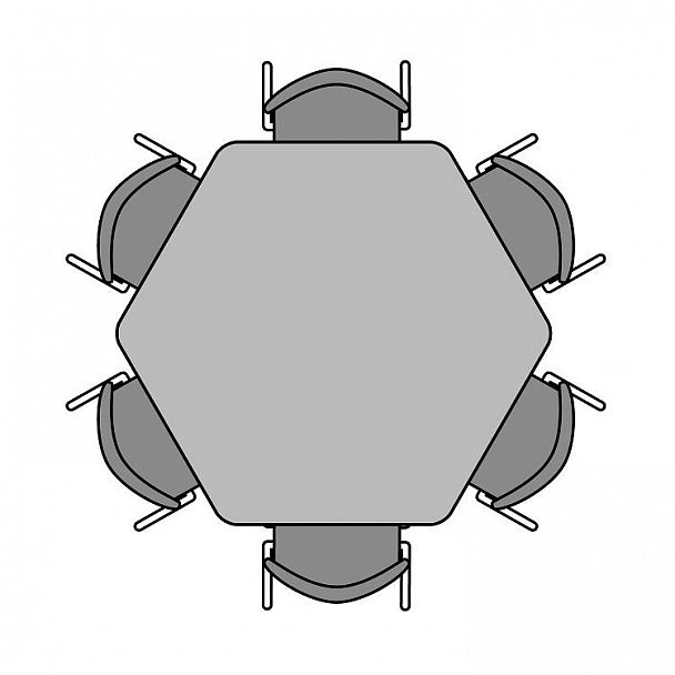 Стол "Шестиугольник" - Вид 4