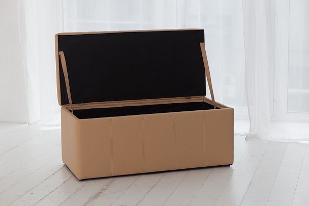 Банкетка-сундук Лонг бежевая - Вид 6