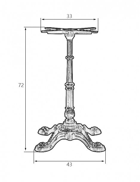 Подстолье обеденное DOBRIN LEONE - Вид 2