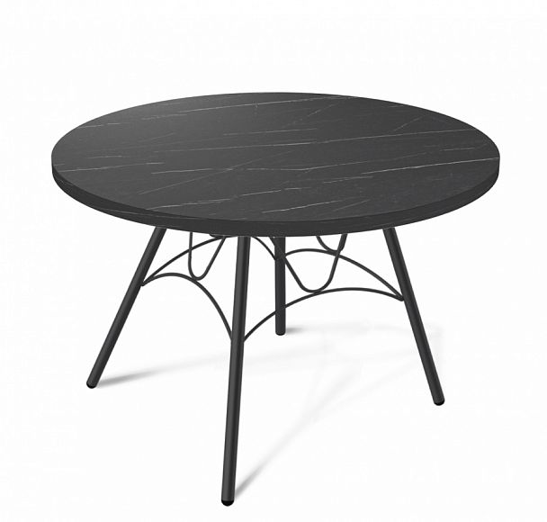 Столик журнальный Sheffilton SHT-S100/ЛДСП 60 черный муар/камень пьетра гриджио черный - Вид 1