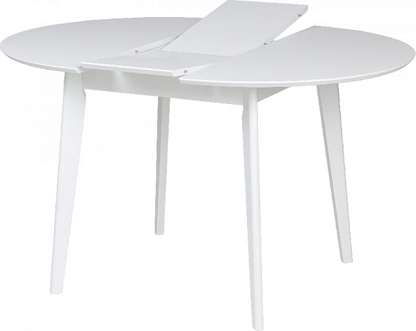 Стол деревянный круглый раскладной Норден D100 Белый - Вид 5