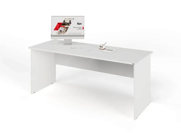 UNITY PС7-18 БЕЛЫЙ Офисный стол прямоугольный Прямой 1800х700х750 - Вид 3