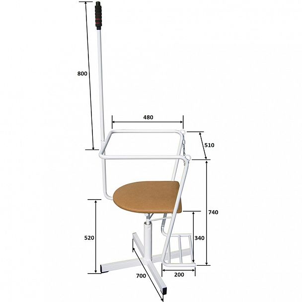 Кресло М100 для тренировки, специальное - Вид 4