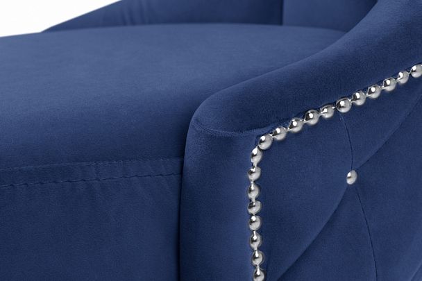 Стул «Венеция» компьютерный синий - Вид 3