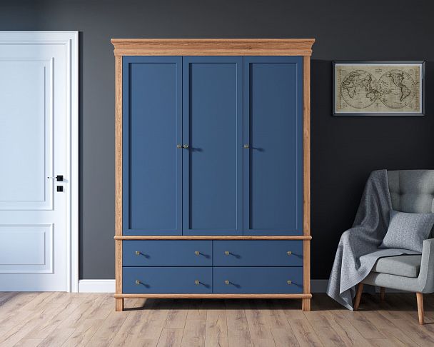 Шкаф трехстворчатый "Jules Verne" из березы и ясеня JV27/3ETGYB - Вид 3