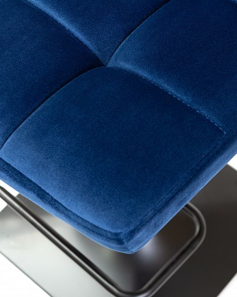 Стул барный DOBRIN DOMINIC (синий велюр (MJ9-117)) - Вид 8