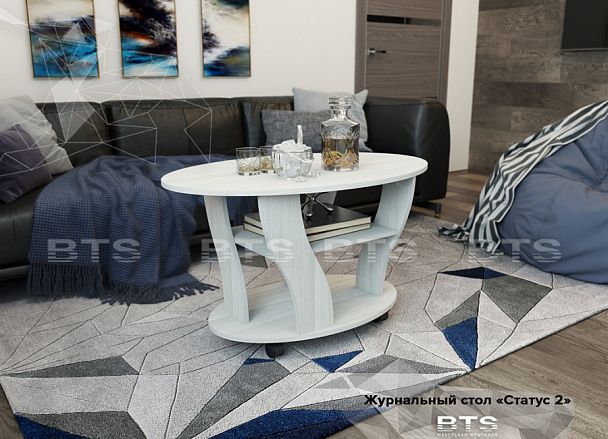 Стол журнальный "Статус-2" (950х570х600) лоредо - Вид 1