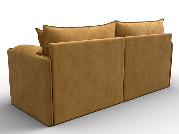 Диван прямой модульный Лига-106 Велюр желтый - Вид 5