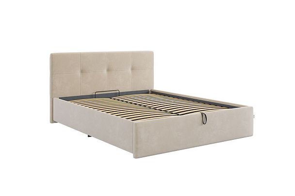 Кровать с подъемным механизмом Веста 160х200 см ZP.KM1.6-21.2081 крем (велюр) - Вид 3
