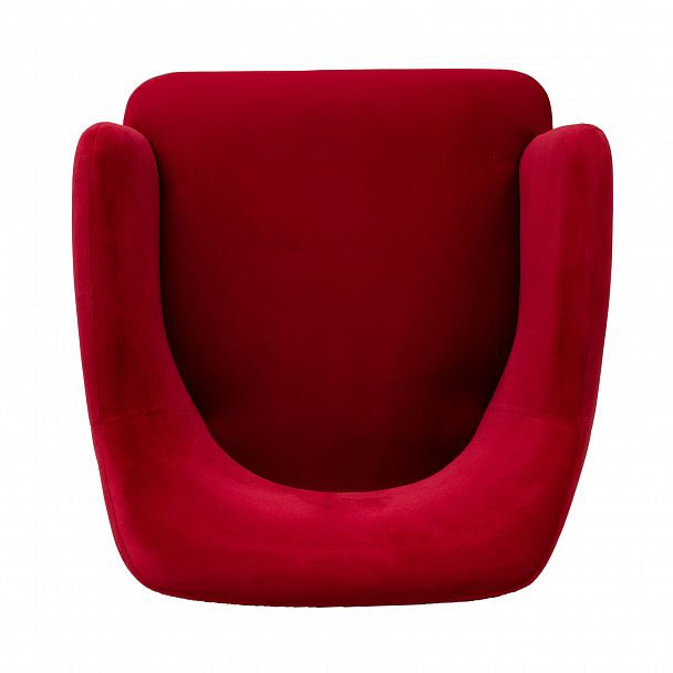 Стул Аква, ножки черные, велюр красный - Вид 5