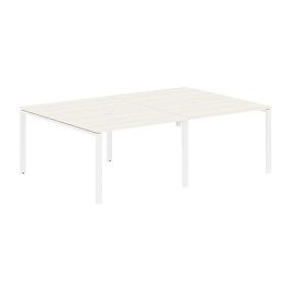 Стол 4-х местный EUWST 2316 Ясень Траун/Белый 2326х1606х750 EDIS - Фото предпросмотра