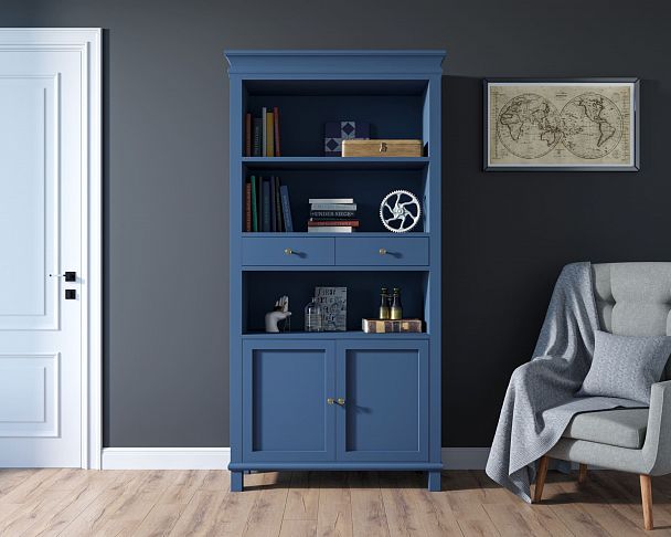 Стеллаж "Jules Verne" с дверками JV30ETGB - Вид 2