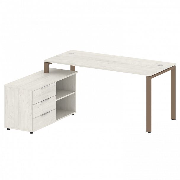 Рабочая станция "Metal System" БП.РС-СТС-2.4 дуб наварра/мокко - Вид 2