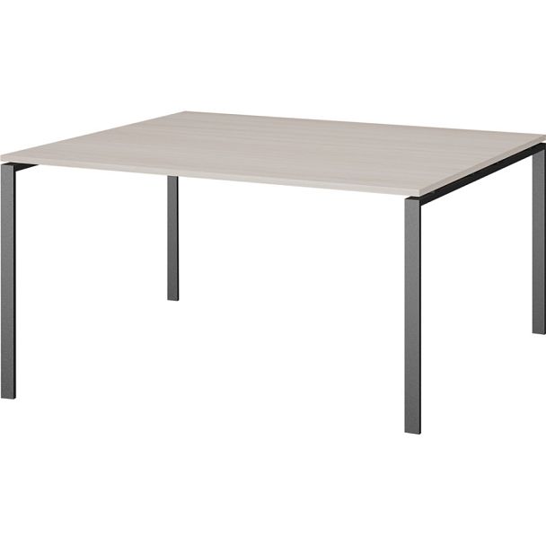 Стол переговорный на металлокаркасе АМП-003.123 Ясень шимо/Антрацит 1400x1236x760 Арго-М - Вид 1