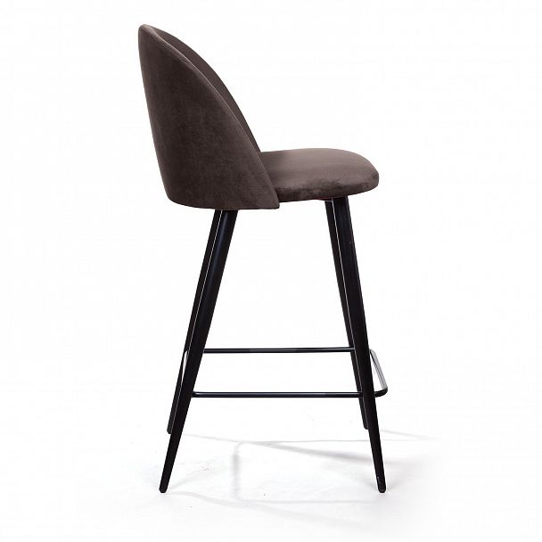 Cтул полубарный Thomas, бархат антрацит 14 - Вид 4