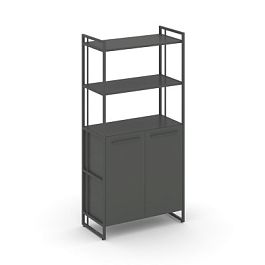 Rift Шкаф 4 ниши широкий RF.SS-44 Антрацит/Металл Антрацит 798*396*1648 - Фото предпросмотра