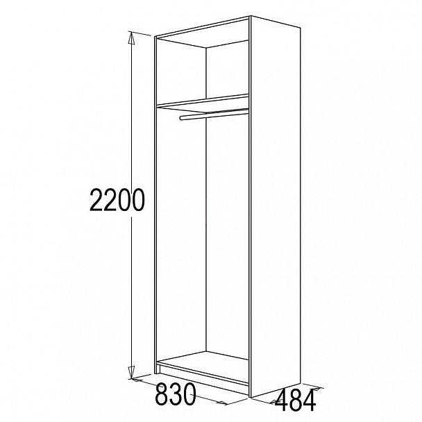 Шкаф "Флагман 3" - Вид 2