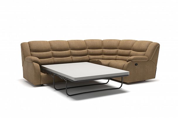 Ridberg диван-кровать угловой замша бежевый - Вид 3