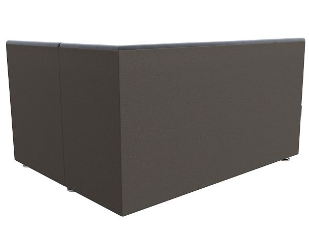 Кухонный угловой диван Уют правый (полностью велюр серый) - Вид 6