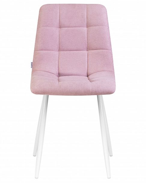Стул обеденный DOBRIN ALEX (белые ножки, сиреневая ткань (UF860-04B)) - Вид 6
