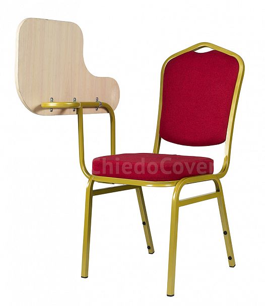 Стул Хит 20мм с пюпитром - золото, шенилл красный - Вид 5