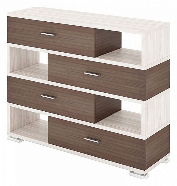 Тумба комбинированная СБ-40/4 Карамель/Шамони - Вид 1