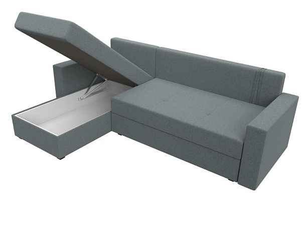 Диван угловой Верона Лайт левый угол Рогожка серый - Вид 9