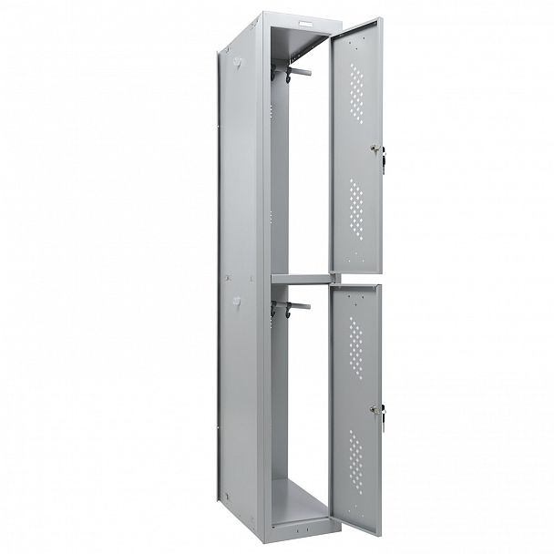 Шкаф (секция без стенки) металлический для одежды BRABIX "LK 02-30", УСИЛЕННЫЙ, 1830х300х500 мм, 291134, S230BR421202 - Вид 3