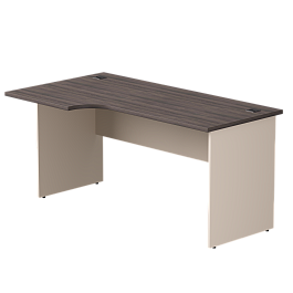 Стол эргономичный левый Everprof EVO опоры ЛДСП 1580х670(870)x755 мм Дуб Пасадена/Кашемир - Фото предпросмотра