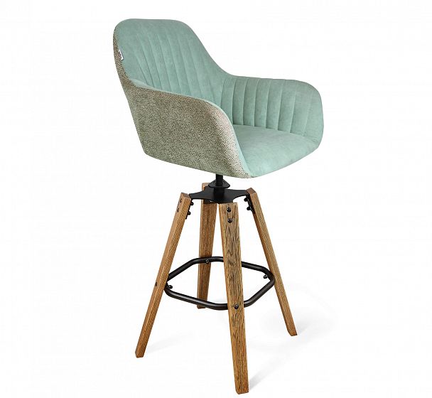 Стул барный Sheffilton SHT-ST38-3/S93 вечерняя заря/браш.коричн./черный муар - Вид 2