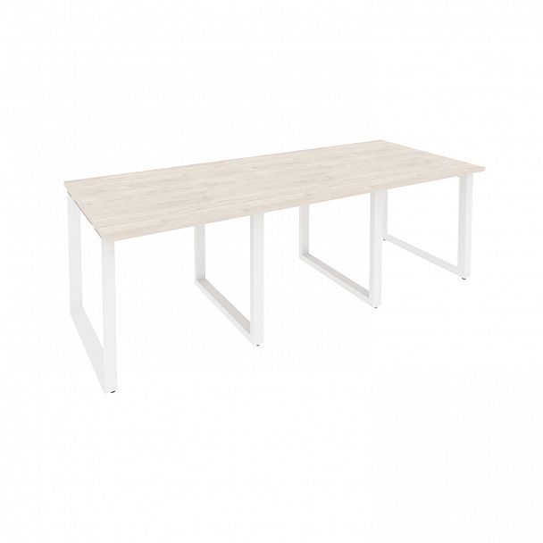 Стол переговорный "Onix" O.MO-PRG-3.0 денвер светлый/белый - Вид 1