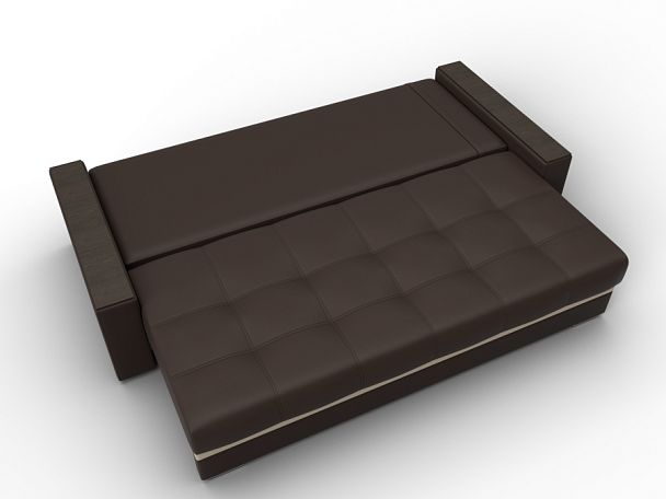 Диван прямой с декором Лига-096 НПБ Экокожа бежевый - Вид 8