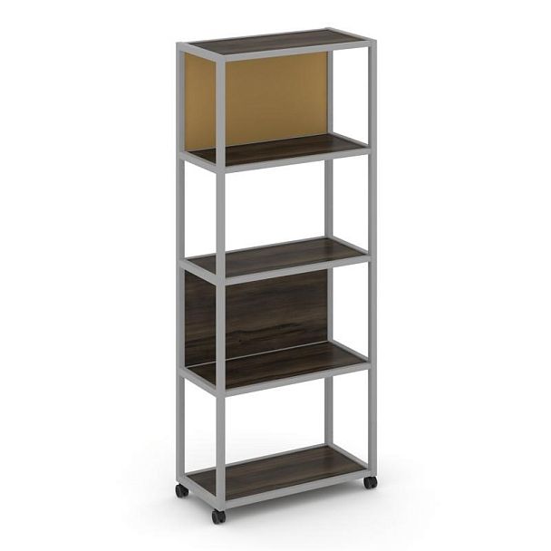 Shelf Mobile Стеллаж 5 уровней 1 секция VR.LT-STK-503.06 Дуб Мали/Металл Серый/W-31 600*400*2000 - Вид 1