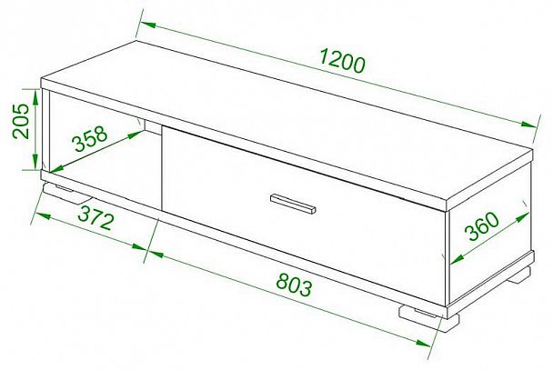 Тумба комбинированная Домино СБ-40/1-ПВК Венге/Карамель - Вид 2