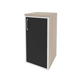 Onix Шкаф низкий узкий правый O.SU-3.2 R (R) black Дуб аттик/Стекло black 400*420*823 - Фото предпросмотра