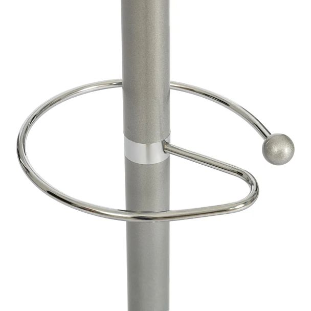Вешалка Бара/Bara (мод.GH-8606), металл/хром/мрамор, white (белый) / grey (серый) - Вид 2