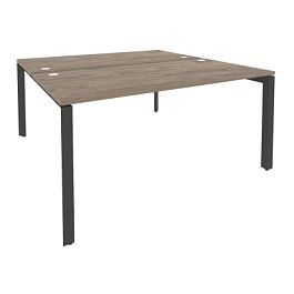 Onix Рабочая станция на П-образном м/к O.MP-D.RS-2.4.8 Тиквуд темный/Антрацит металл 1580*1635*750 - Фото предпросмотра