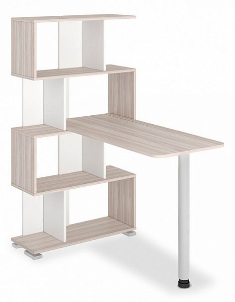 Стол компьютерный Домино СЛ-5-4СТ Карамель/Белый - Вид 1