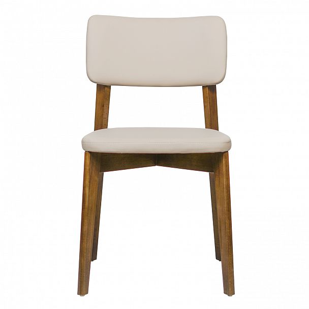 Стул Topas, экокожа Luxa almond бежевый, старинный орех - Вид 3