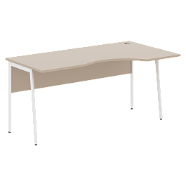 Стол прямой СА-1P(R) Мокачино/Белый 1600х900х755 IMAGO PLUS - Фото предпросмотра