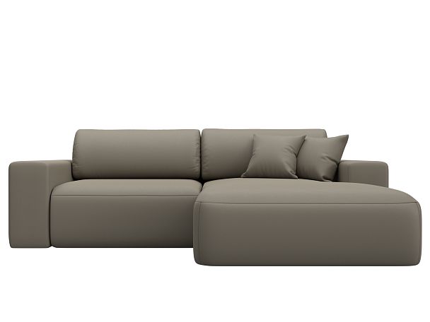 Диван угловой Лига-036 НПБ Классик правый угол Экокожа бежевый - Вид 2