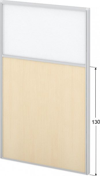 Модуль комбинированный "Мобильные офисные перегородки «Логика»" ПК-ЛГ-МДК200х120/130П/Д-В1-559 клен - Вид 1